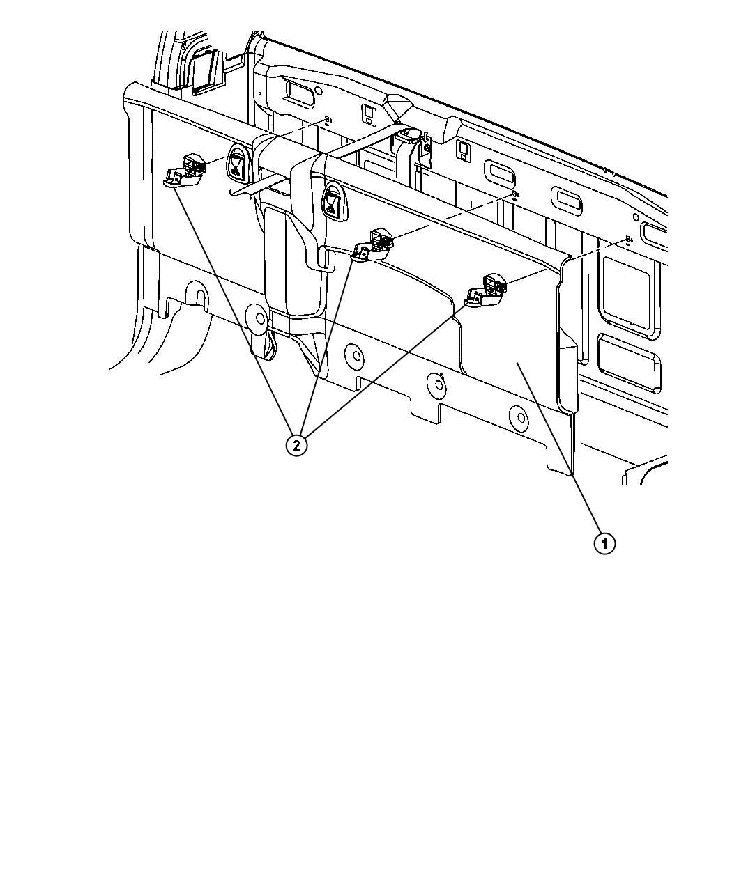 Rear Cab Trim Panel. Diagram