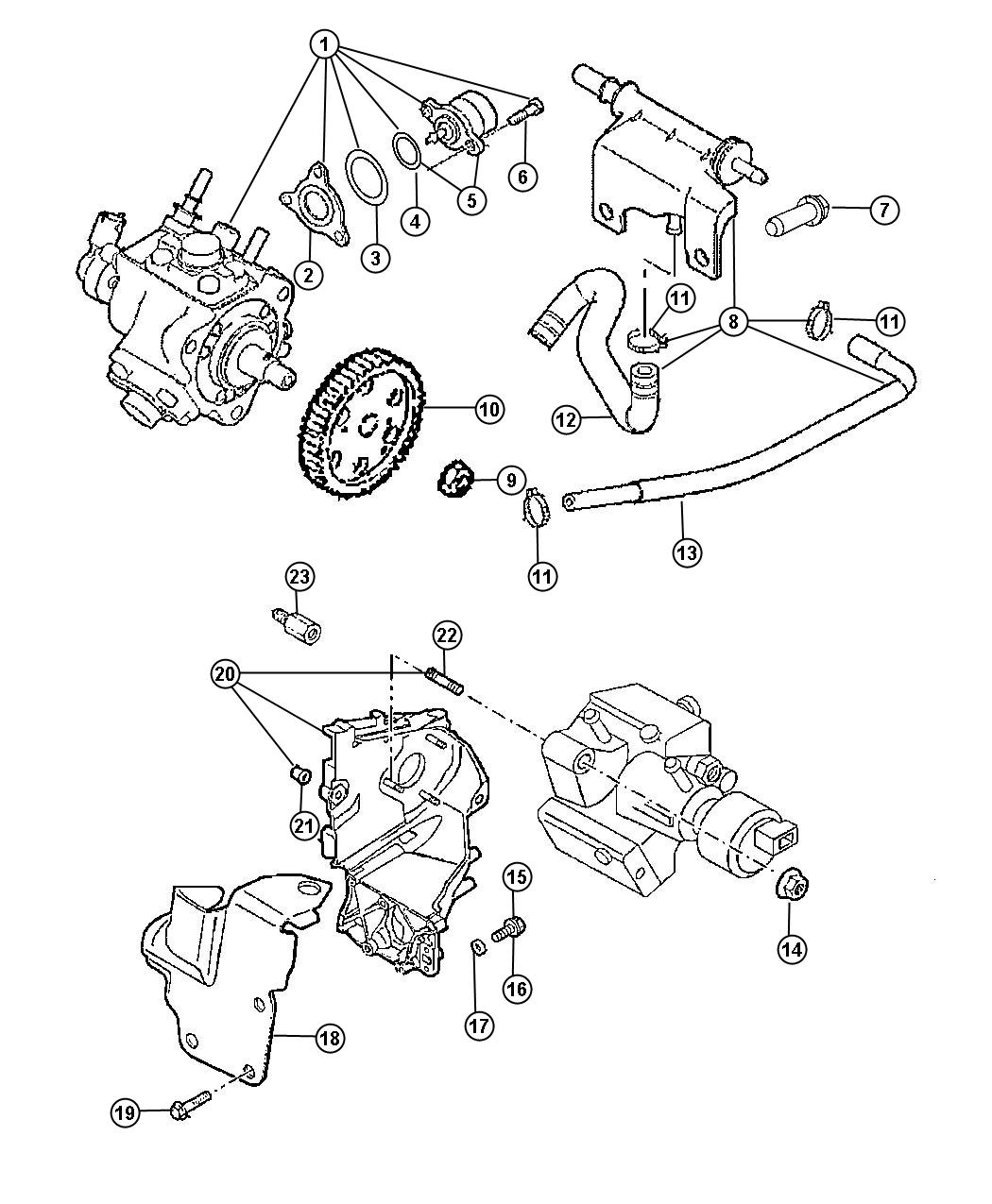 Diagram Fuel Injection Pump. for your 2004 Dodge SPRINTER   
