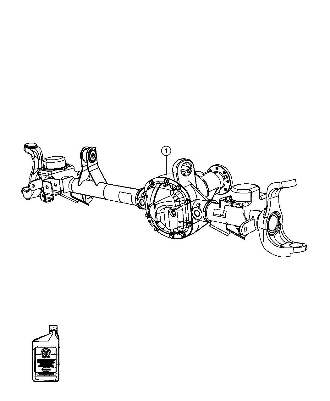 Diagram Axle Assembly. for your 1997 Dodge Dakota   