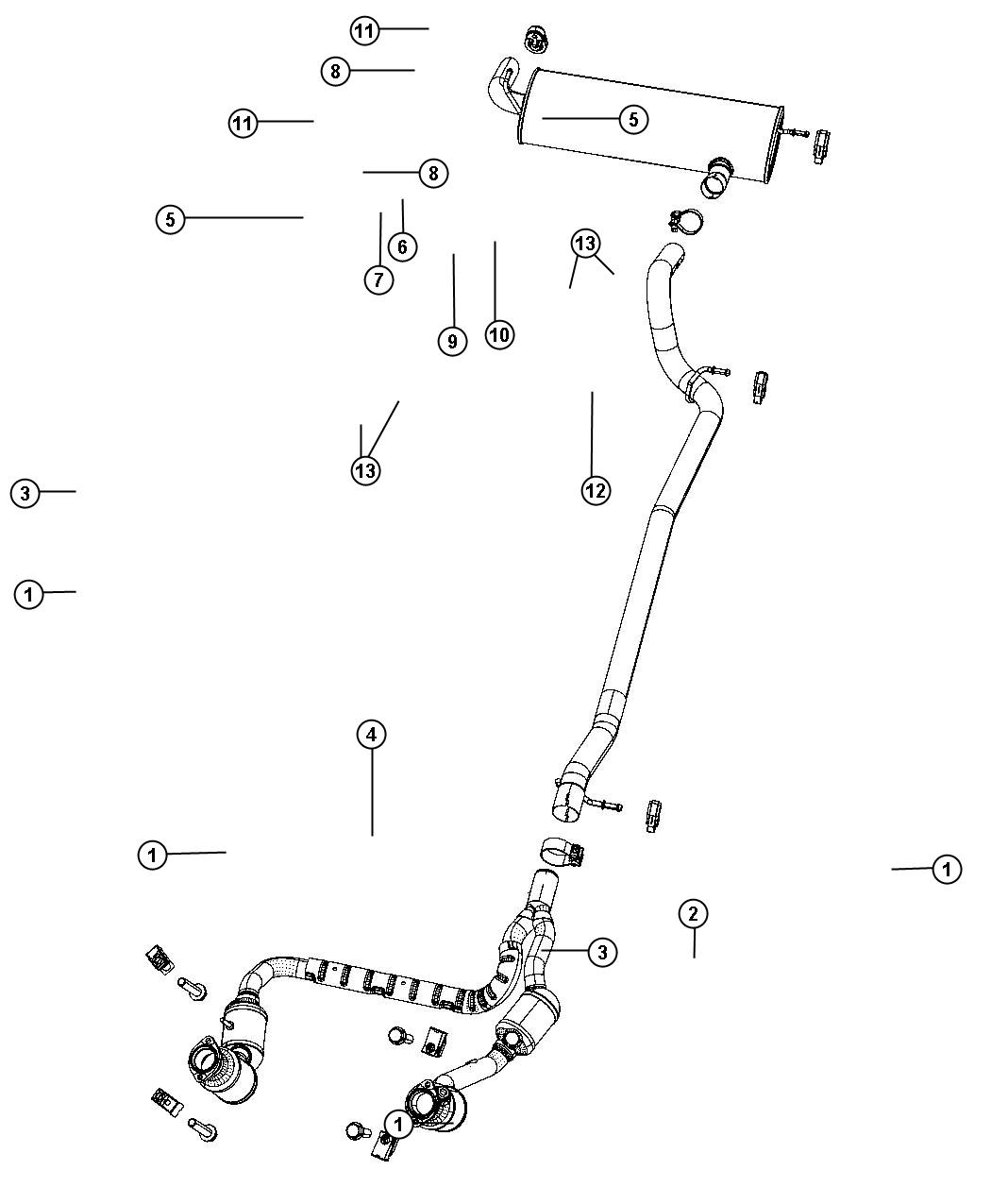 Exhaust System. Diagram