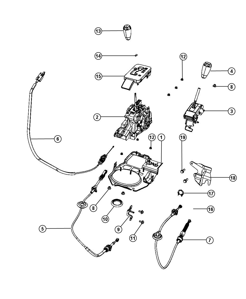 Diagram Gearshift Controls. for your 2000 Chrysler 300  M 