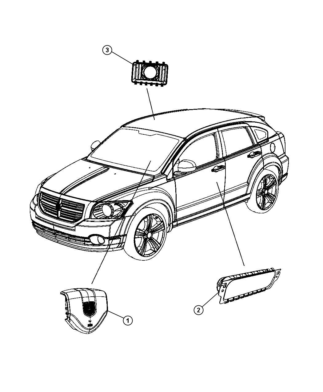 Diagram Air Bags Front. for your Chrysler 300  M