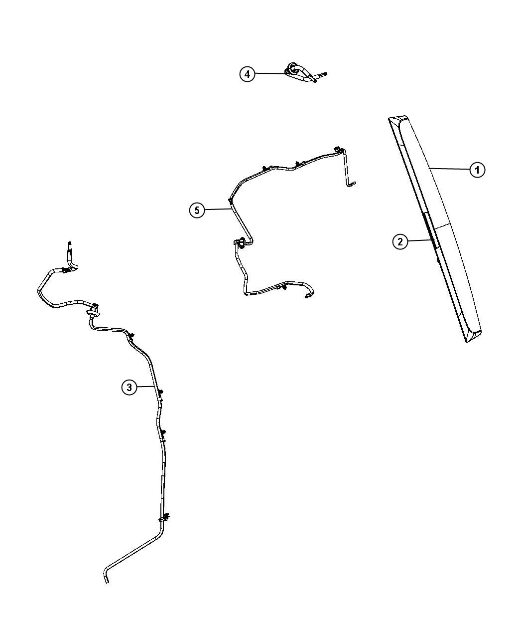 Diagram Washer System Rear. for your 2012 Dodge Grand Caravan   