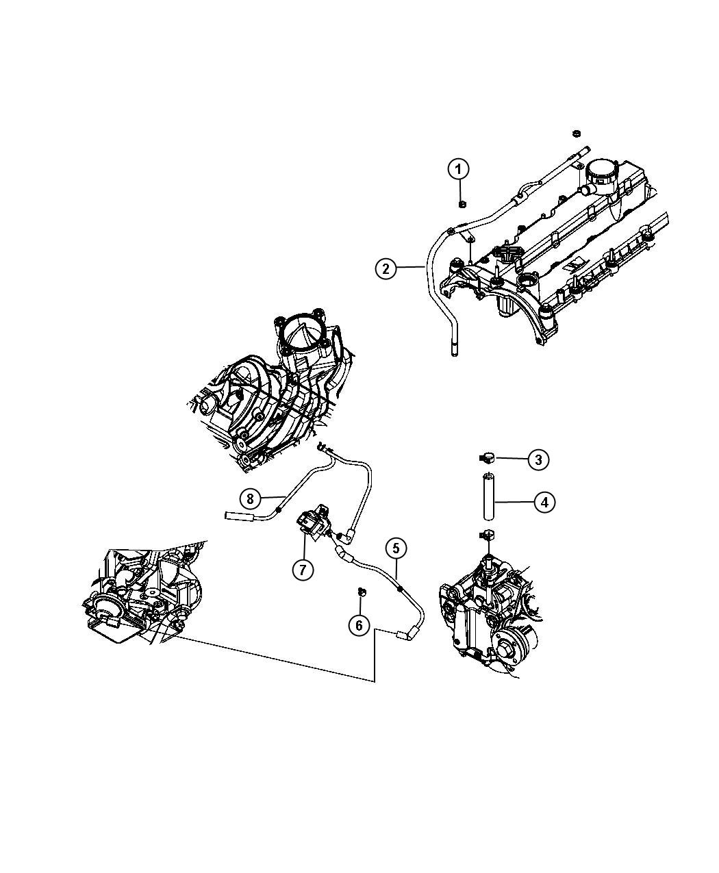 Diagram Vacuum Pump / Vacuum Harness. for your 1999 Dodge Grand Caravan   