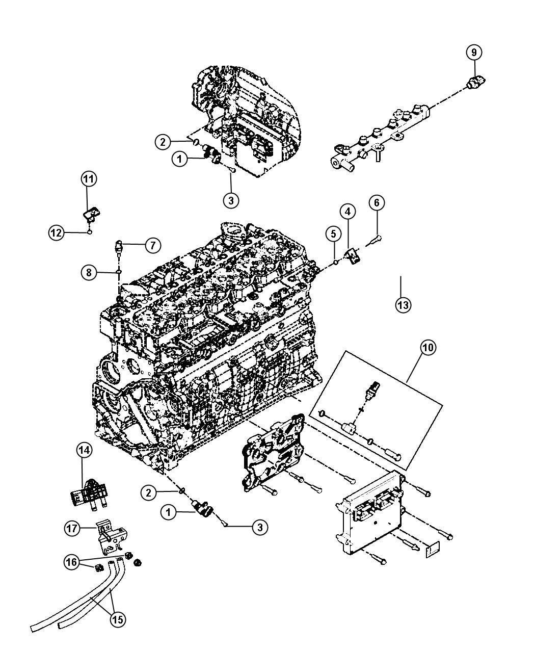 Diagram Sensors Engine. for your Ram 2500  