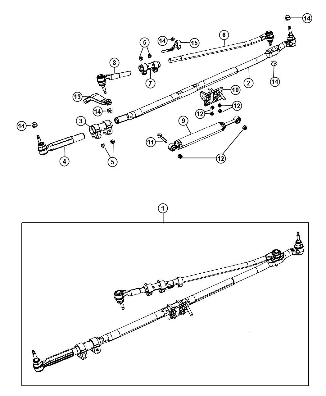 Diagram Steering Linkage. for your 1999 Dodge Ram 1500   