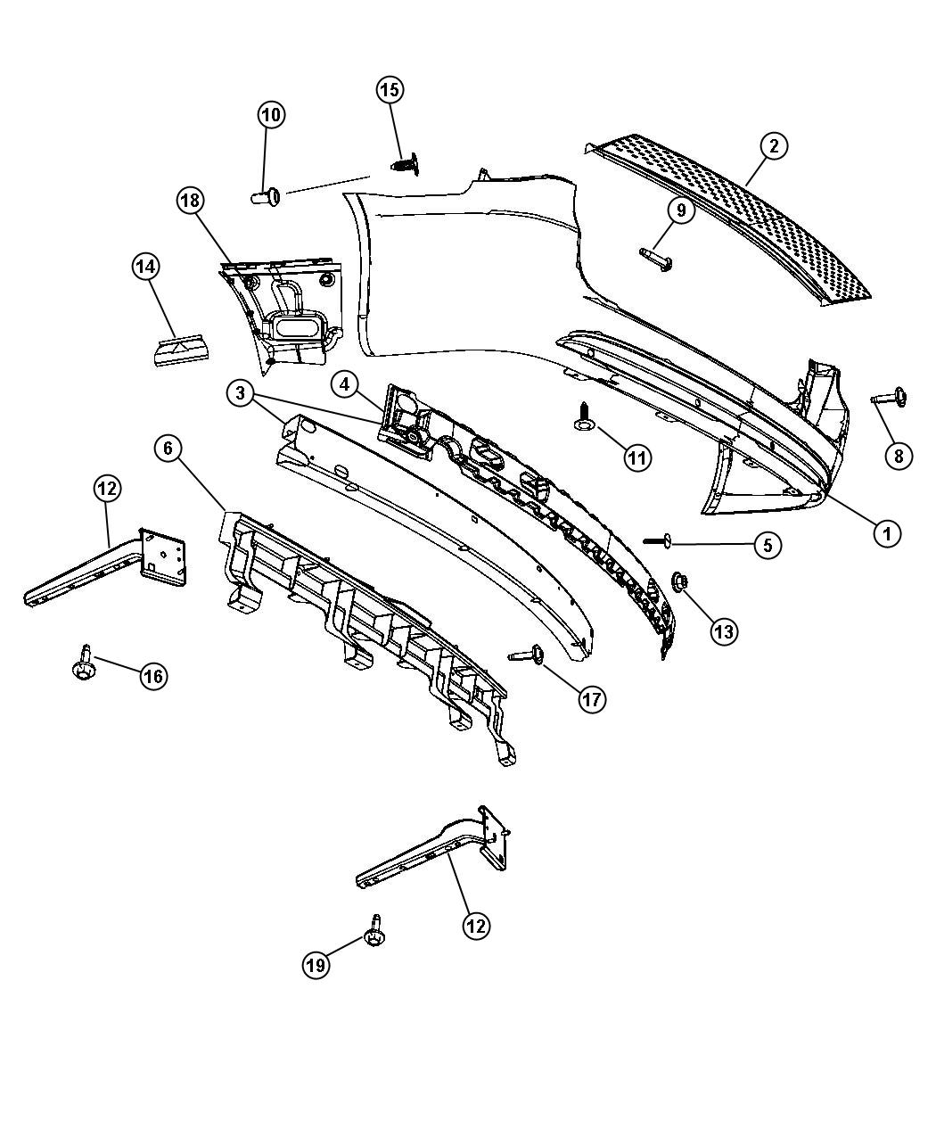 Diagram Fascia, Rear. for your Dodge Grand Caravan  