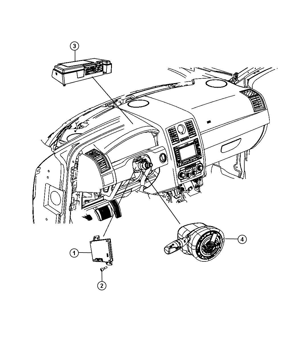 Diagram Modules Instrument Panel. for your 2012 Dodge Challenger  SRT8 