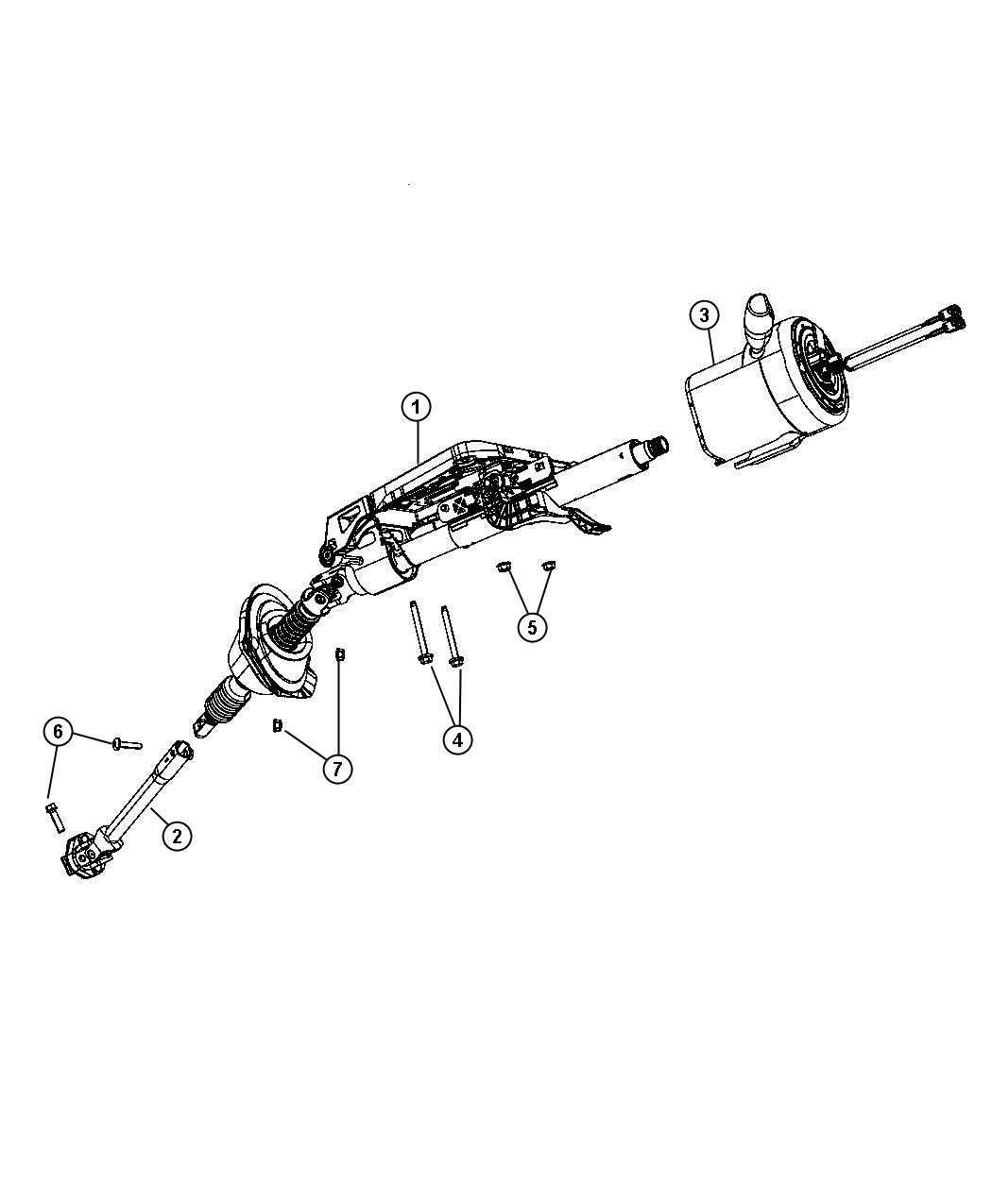 Diagram Steering Column. for your Dodge Challenger  