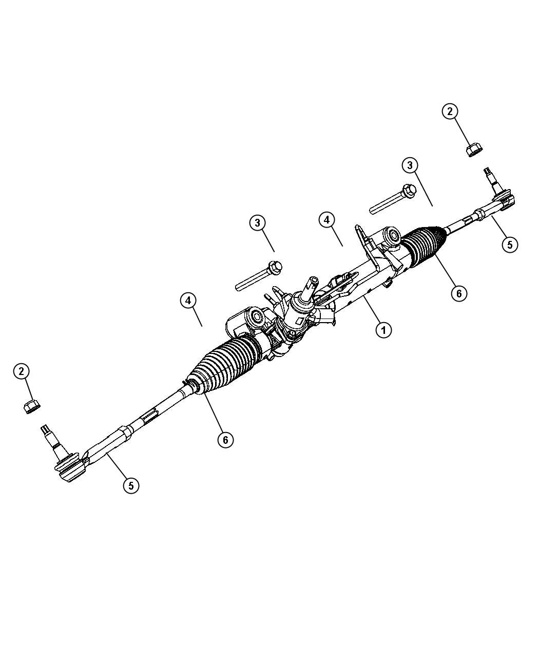 Diagram Gear Rack and Pinion. for your 2010 Dodge Challenger   