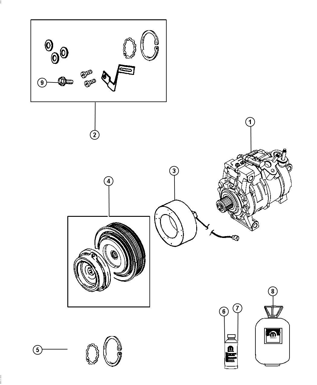 Diagram A/C Compressor. for your Dodge