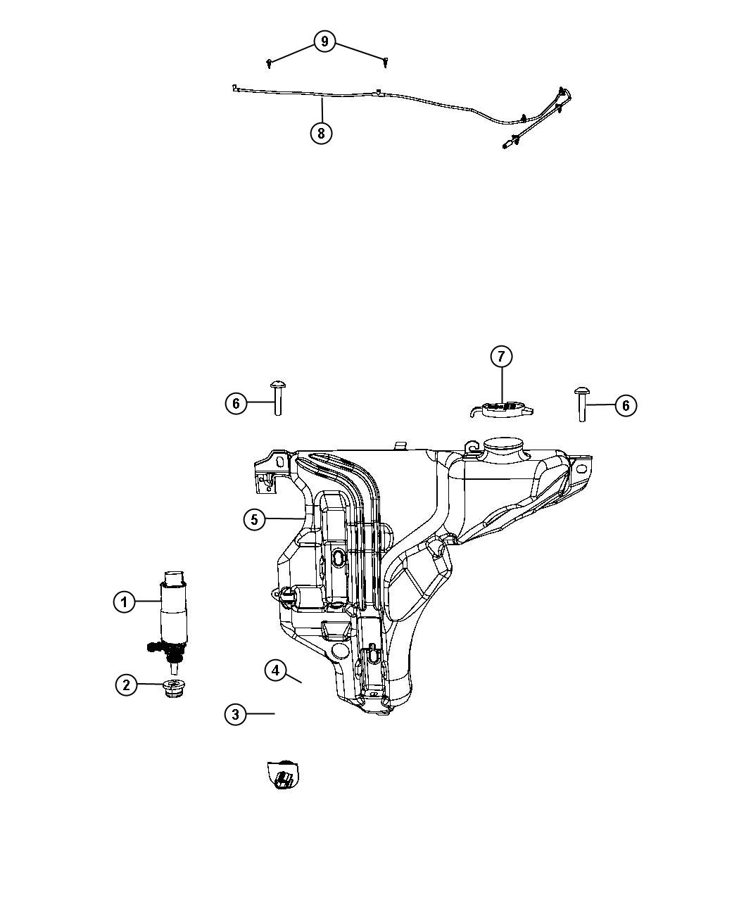 Diagram Washer System Front. for your Chrysler 300  M