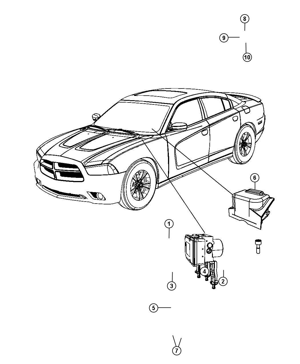 Diagram Modules Brakes, Suspension and Steering. for your Dodge