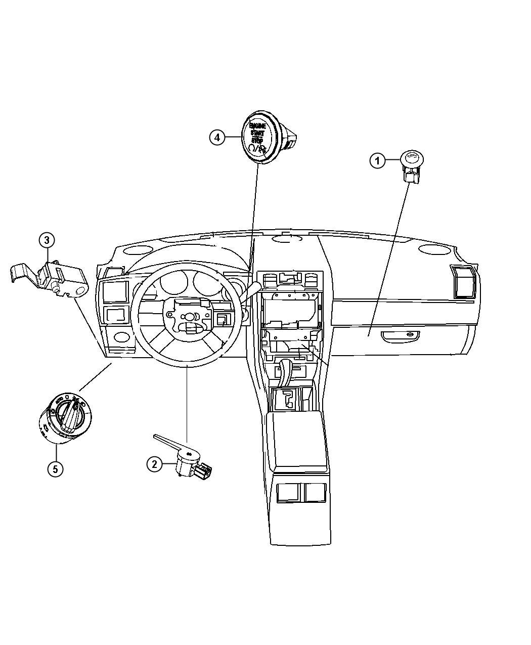 Diagram Switches Instrument Panel. for your Dodge