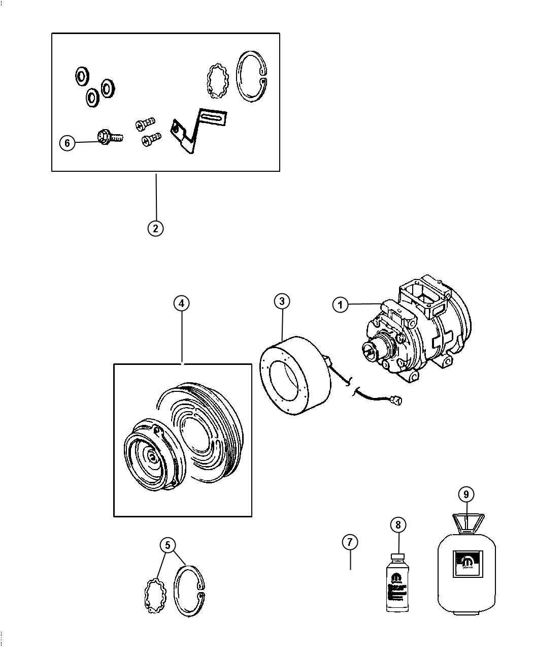 Diagram A/C Compressor. for your Dodge