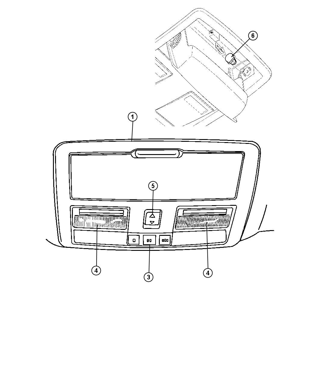 Diagram Overhead Console. for your Dodge Charger  