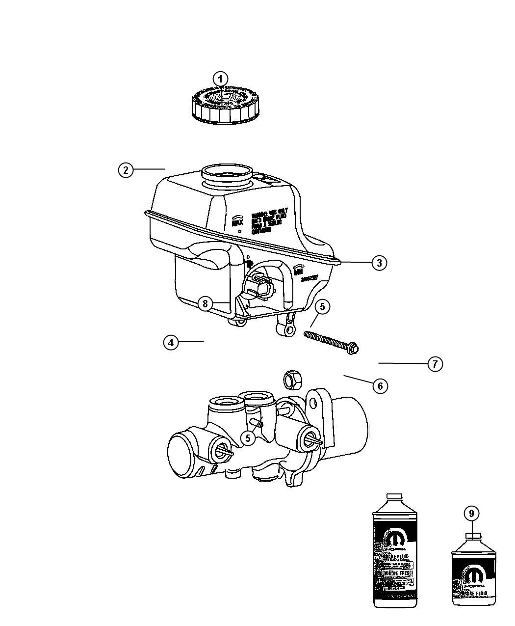 Master Cylinder. Diagram