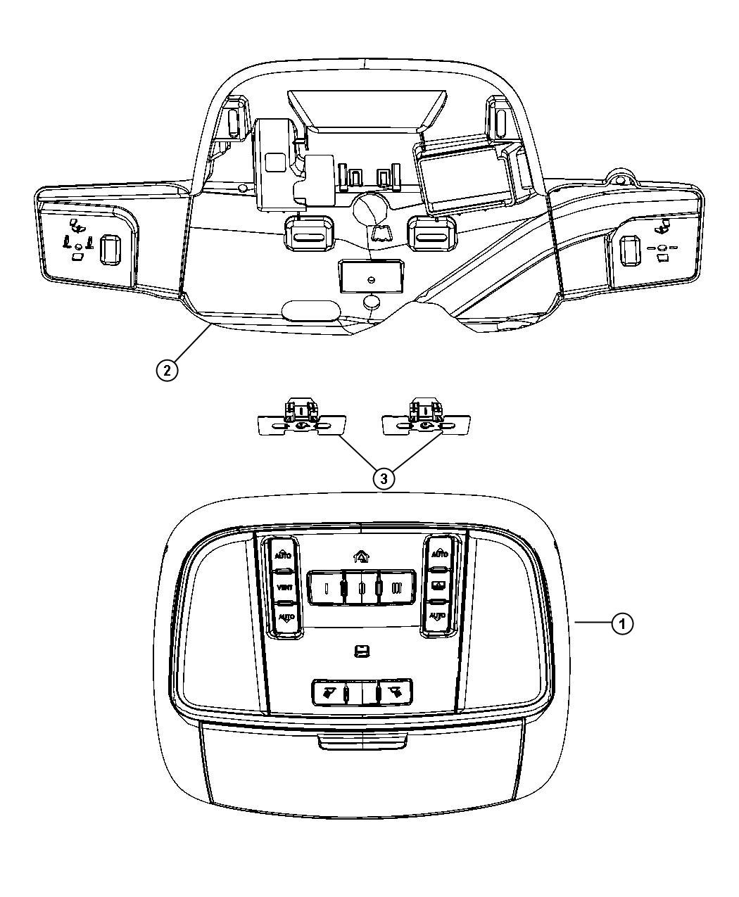 Diagram Overhead Consoles. for your Jeep