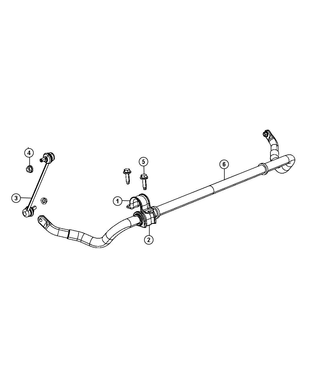 Diagram Stabilizer Bar, Front. for your 2004 Chrysler 300  M 