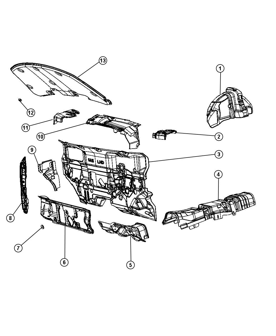 Diagram Silencers. for your 1999 Chrysler 300  M 