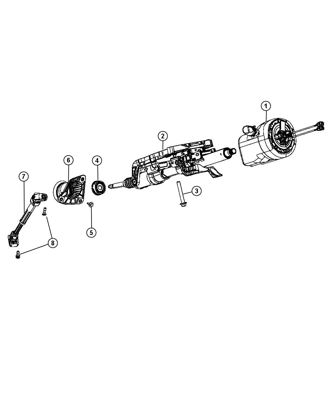 Diagram Steering Column. for your 2003 Jeep Grand Cherokee   