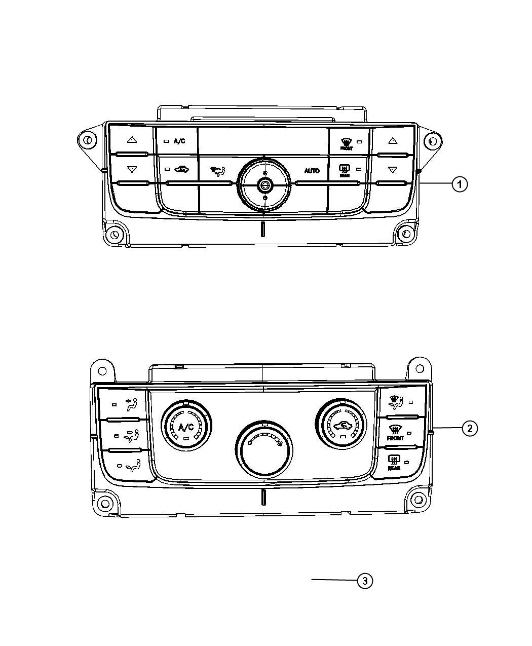 Diagram A/C and Heater Controls. for your Jeep Grand Cherokee  