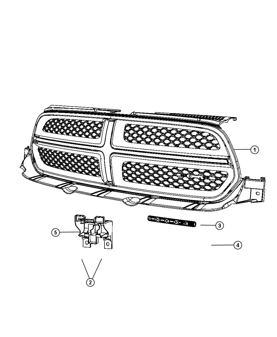 Diagram Grilles. for your 2012 Dodge Charger   