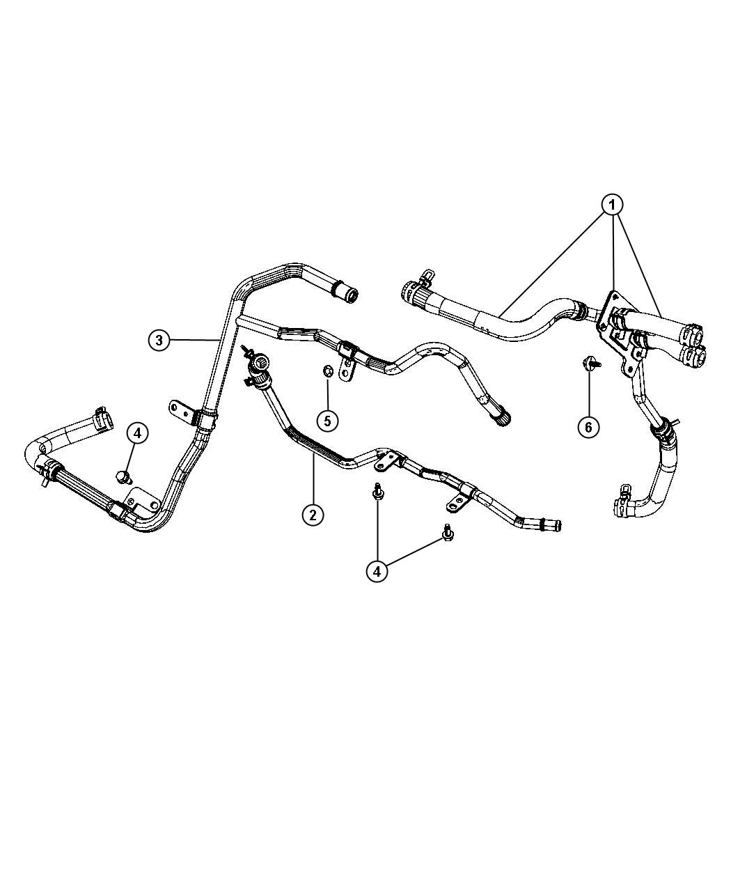 Heater Plumbing 3.6L [3.6L V6 VVT Engine]. Diagram