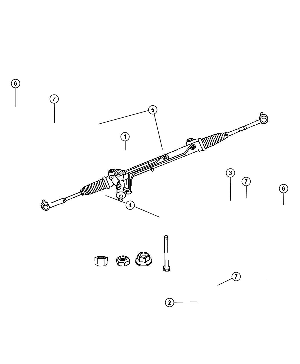 Gear Rack and Pinion. Diagram