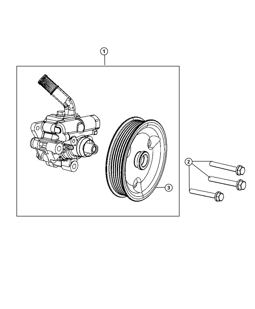 Diagram Power Steering Pump. for your 2004 Dodge Ram 1500   