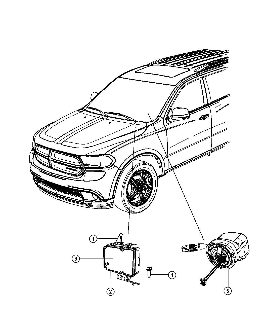 Diagram Modules, Brakes, Suspension, and Steering. for your Dodge