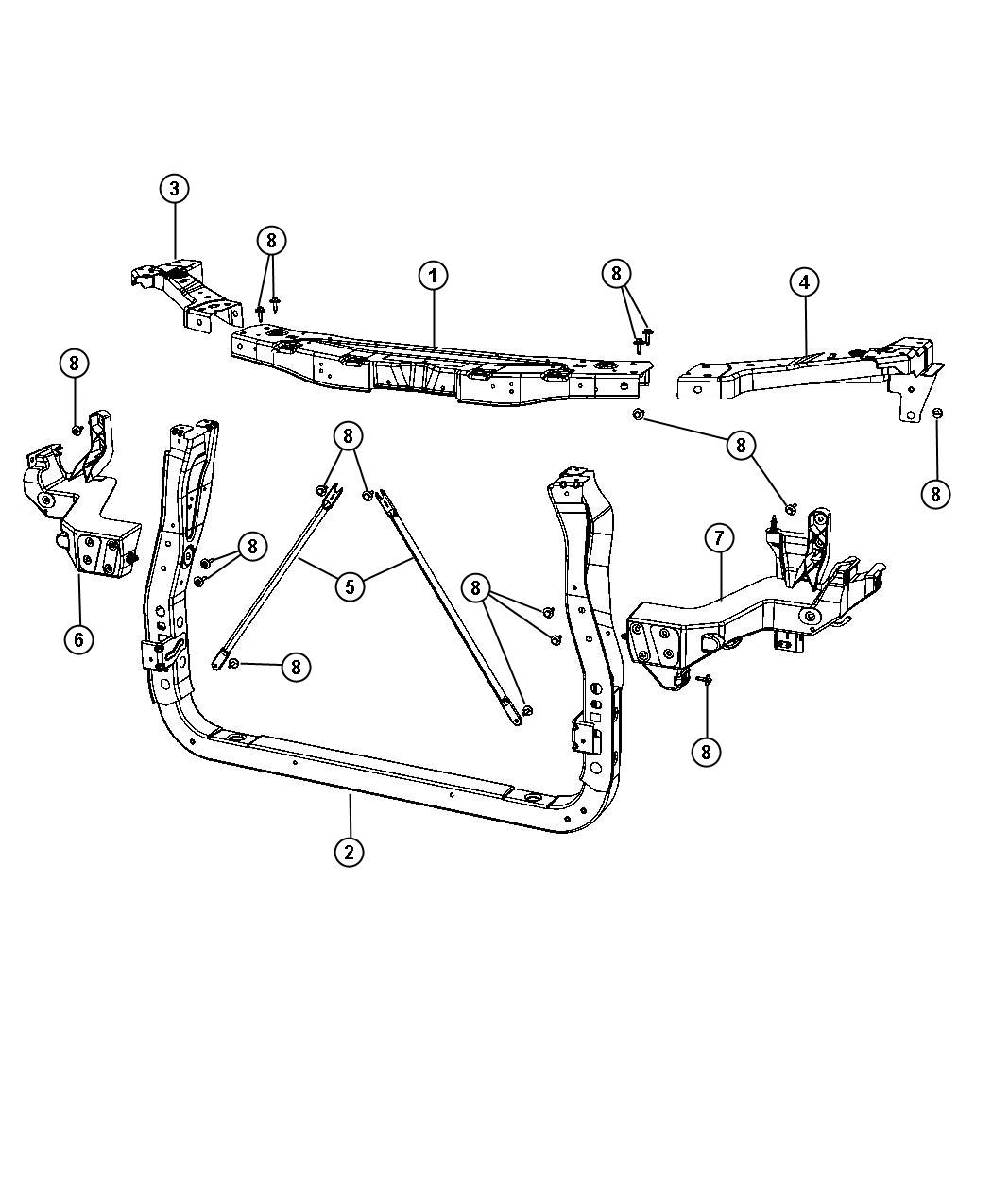 Radiator Support. Diagram