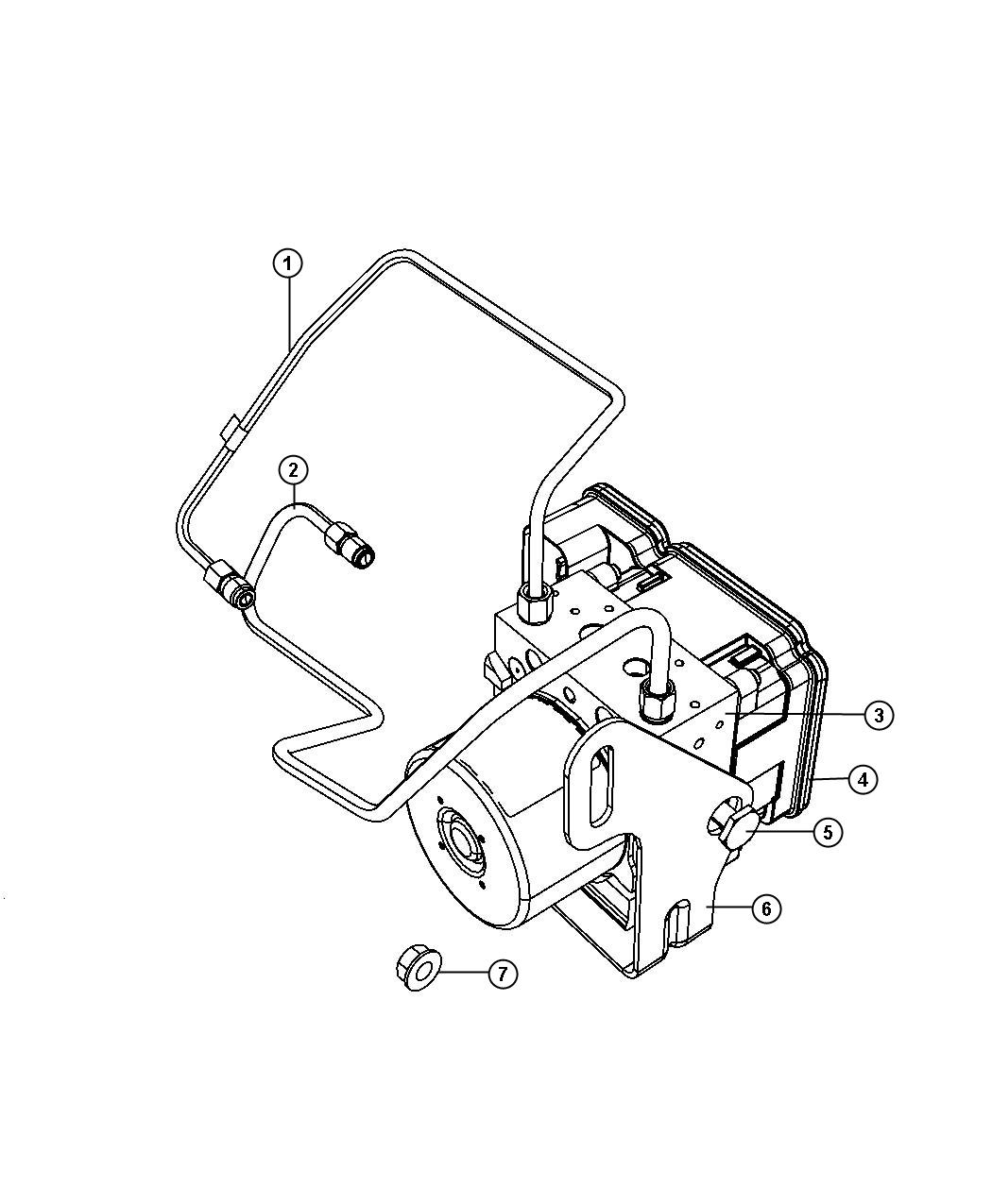 Diagram HCU and Tubes to Master Cylinder. for your Chrysler 300  M