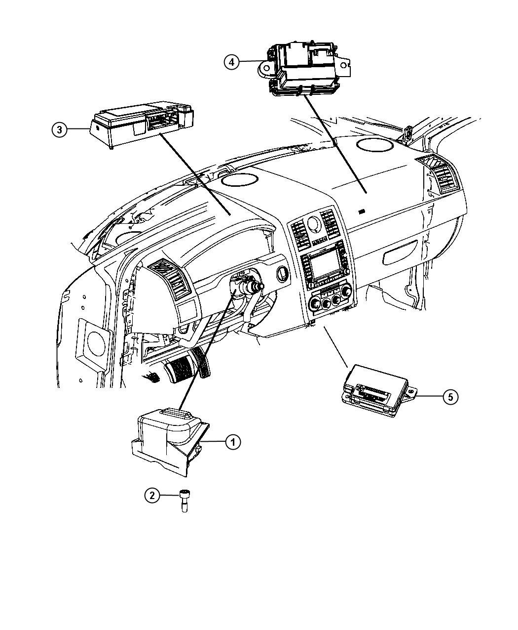 Diagram Modules, Instrument Panel. for your Chrysler