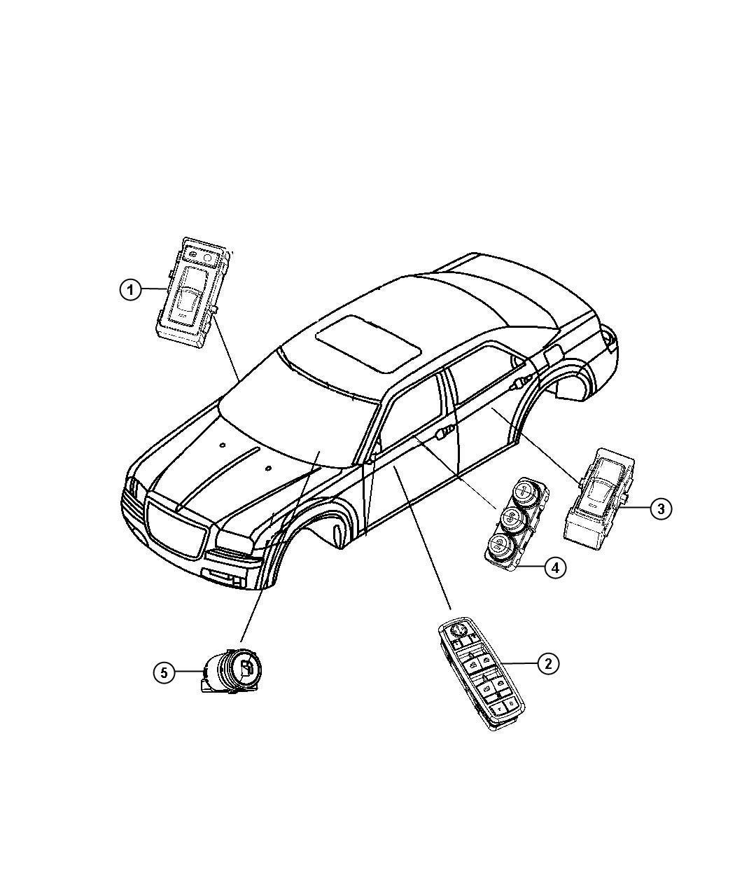 Switches Doors, Decklid, and Liftgate. Diagram