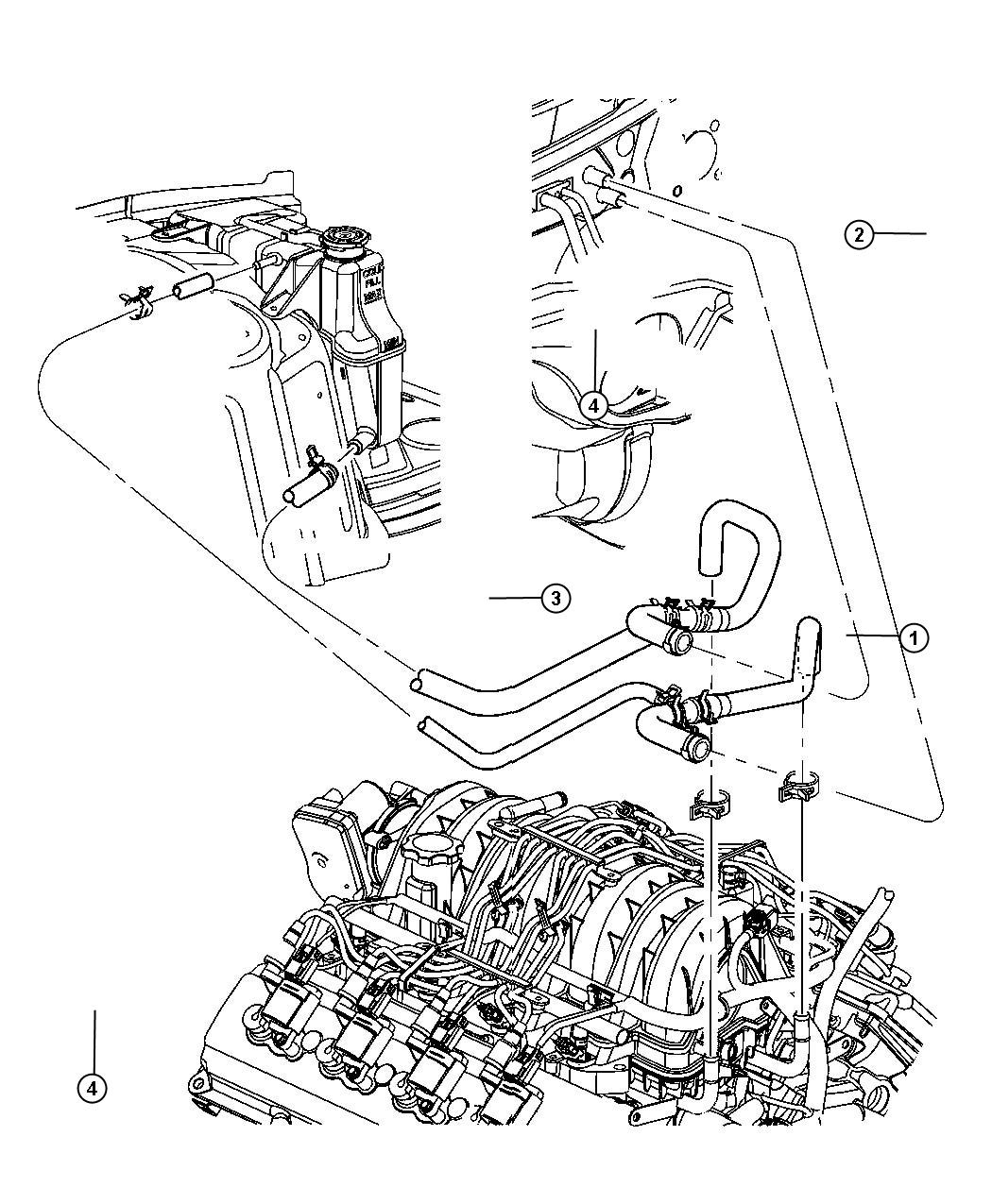 Diagram Heater Plumbing. for your 2019 Dodge Charger   