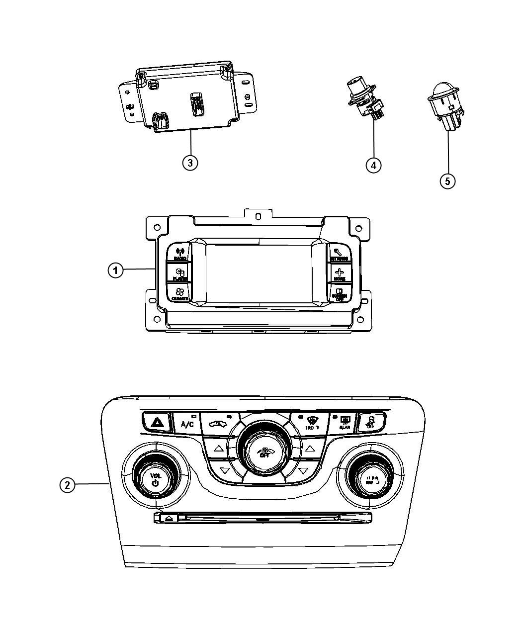 Diagram A/C and Heater Controls. for your Chrysler