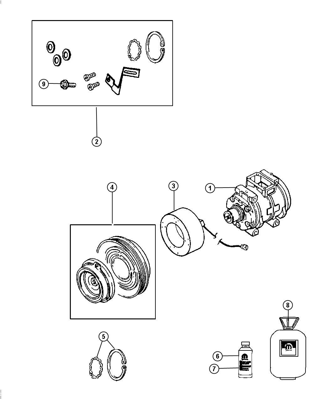 Diagram A/C Compressor. for your Chrysler