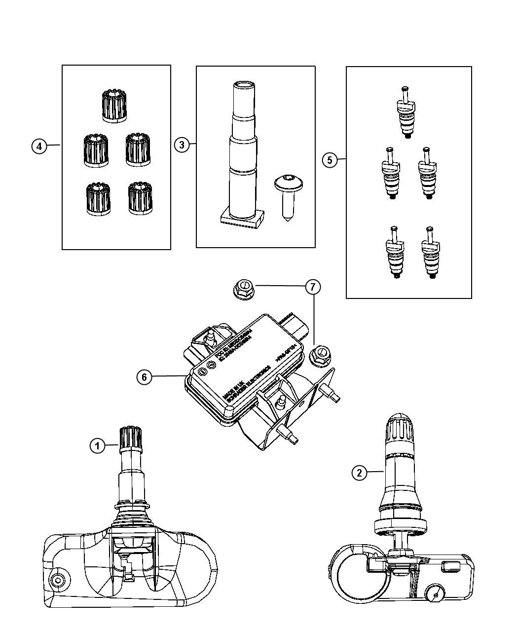 Diagram Tire Monitoring System. for your 2010 Dodge Charger   