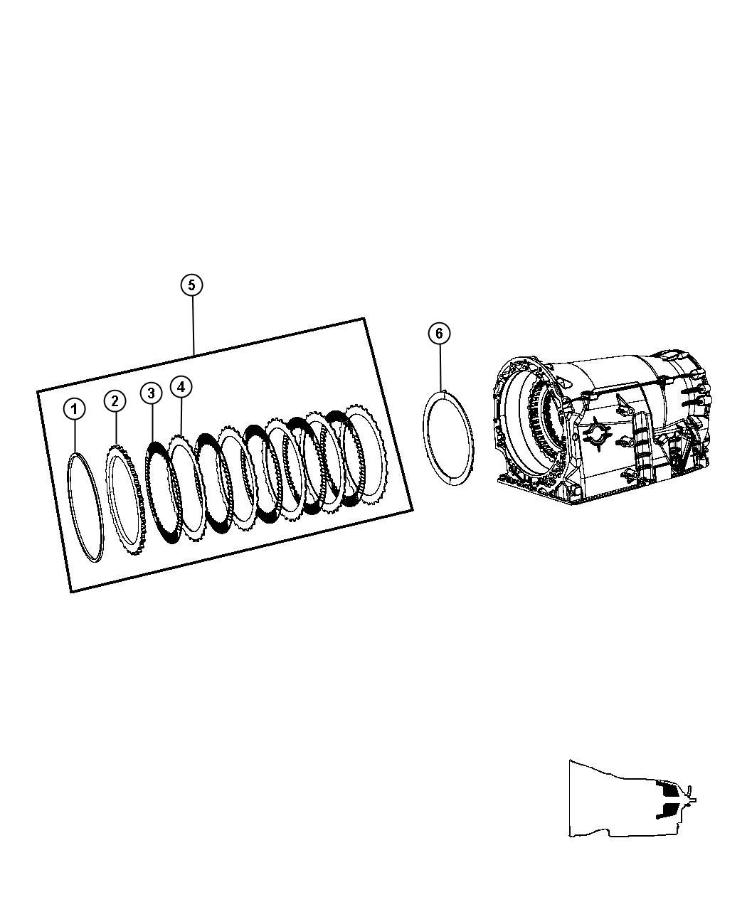 Diagram B3 Clutch Assembly. for your Chrysler