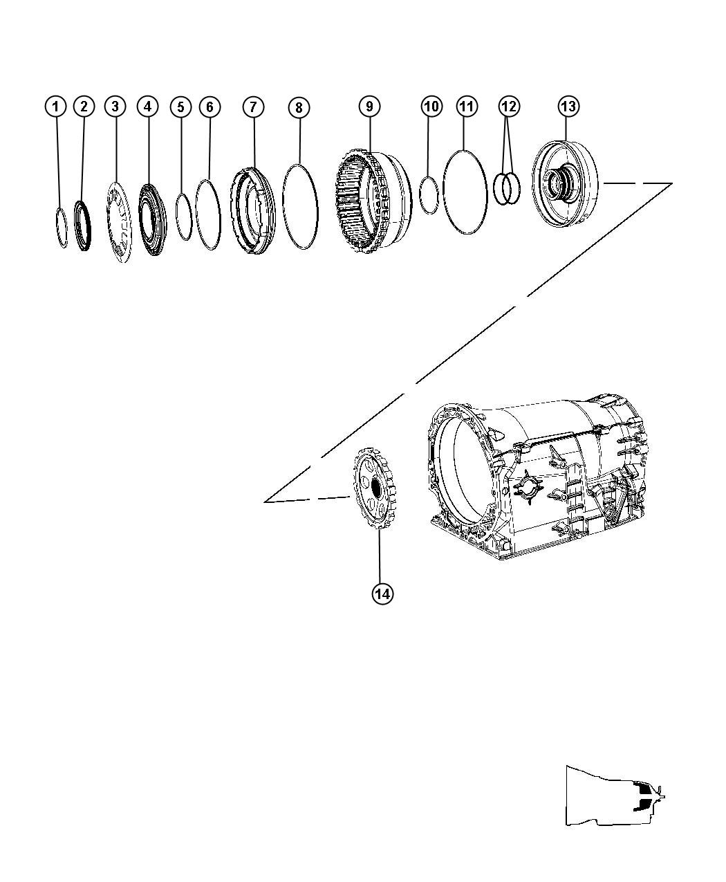 Diagram B2 Clutch Assembly. for your Chrysler