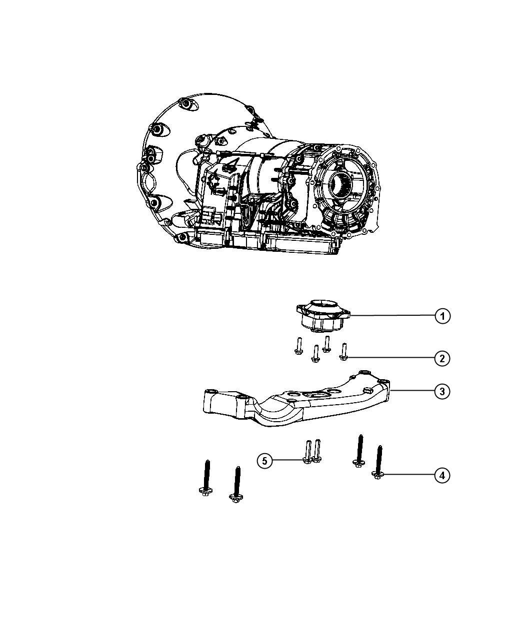 Diagram Transmission Support AWD. for your 2002 Chrysler 300 M  