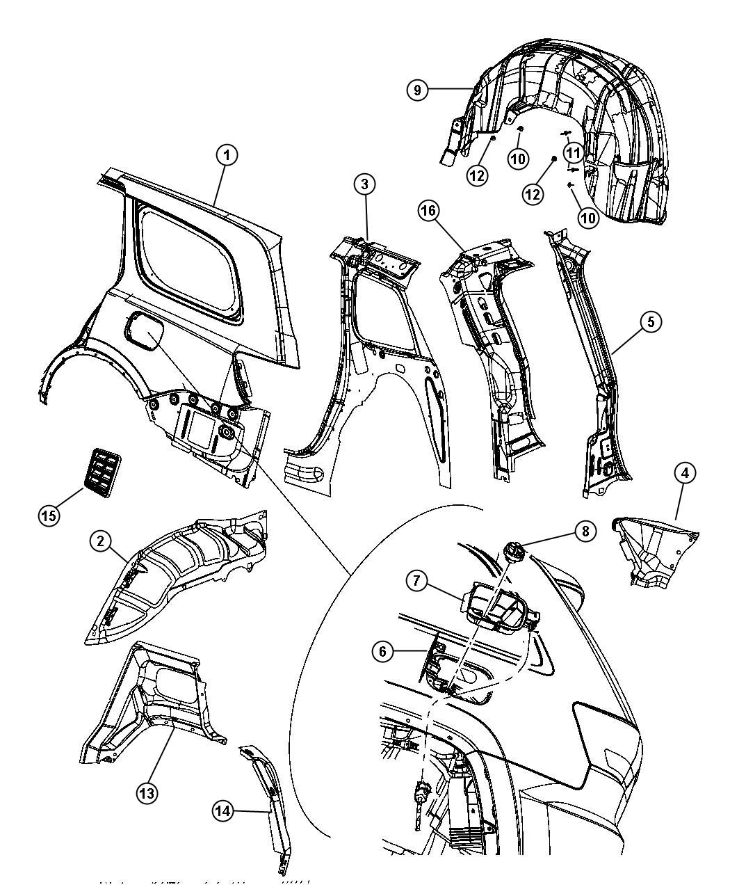 Quarter Panel. Diagram