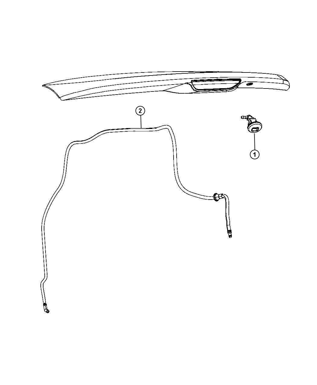 Rear Washer System. Diagram