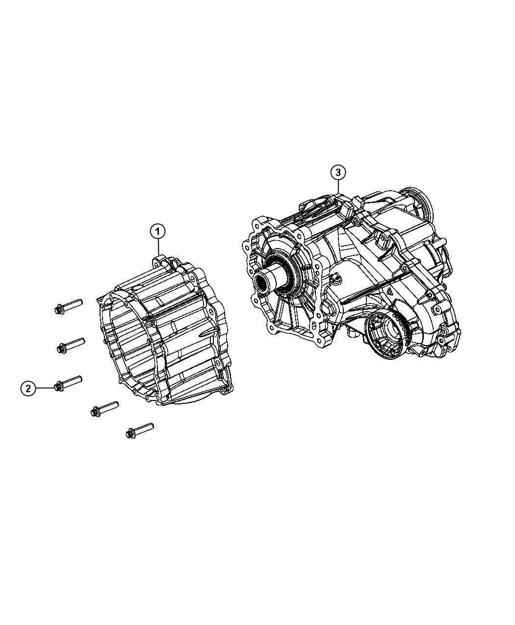 Diagram Transfer Case Mounting [2 Speed on Demand Transfer Case]. for your Dodge Challenger  