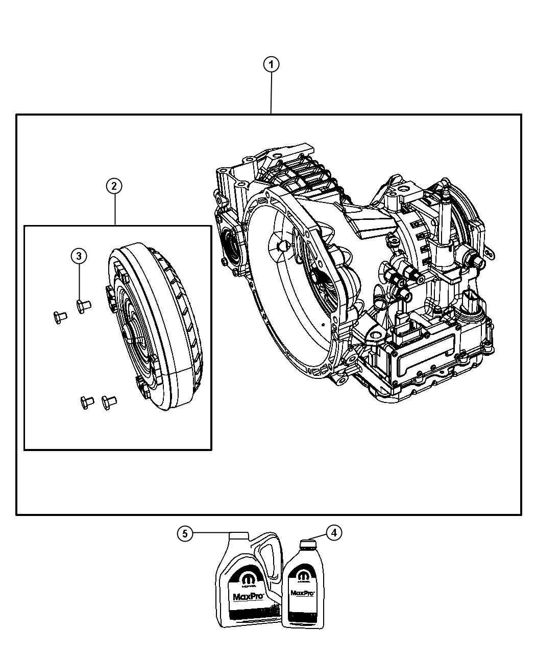 Diagram Transmission / Transaxle Assembly. for your 2012 Chrysler 200   