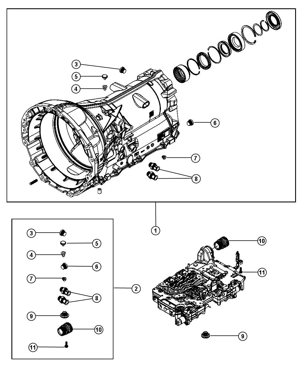 Diagram Case and Attaching Parts. for your Chrysler