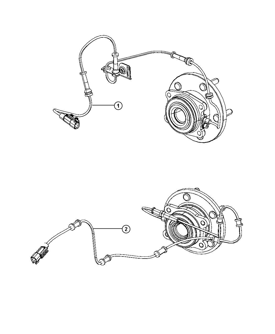 Diagram Brakes, Sensors. for your Jeep