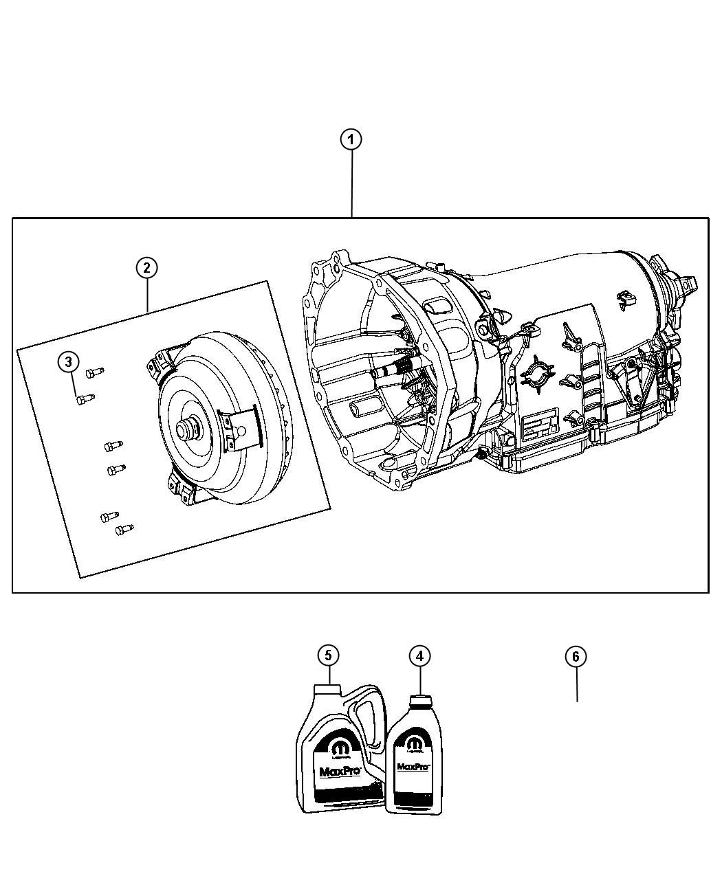 Diagram Transmission / Transaxle Assembly. for your 2000 Chrysler 300 M  