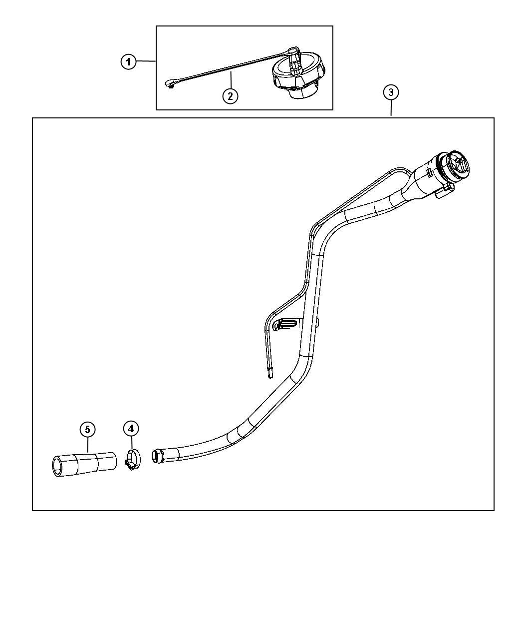 Diagram Fuel Tank Filler Tube. for your Dodge Challenger  